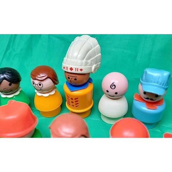 Vintage Fisher Price Little People Mix Figures LOT of 18 Some RARE 60s & 70s - Picture 7 of 11
